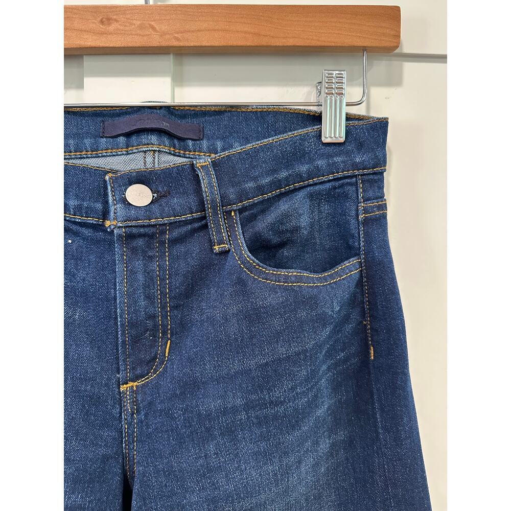 Joe's Jeans Lou Lou Dark Blue Flare & Wide Leg Jeans - Picture 5 of 9